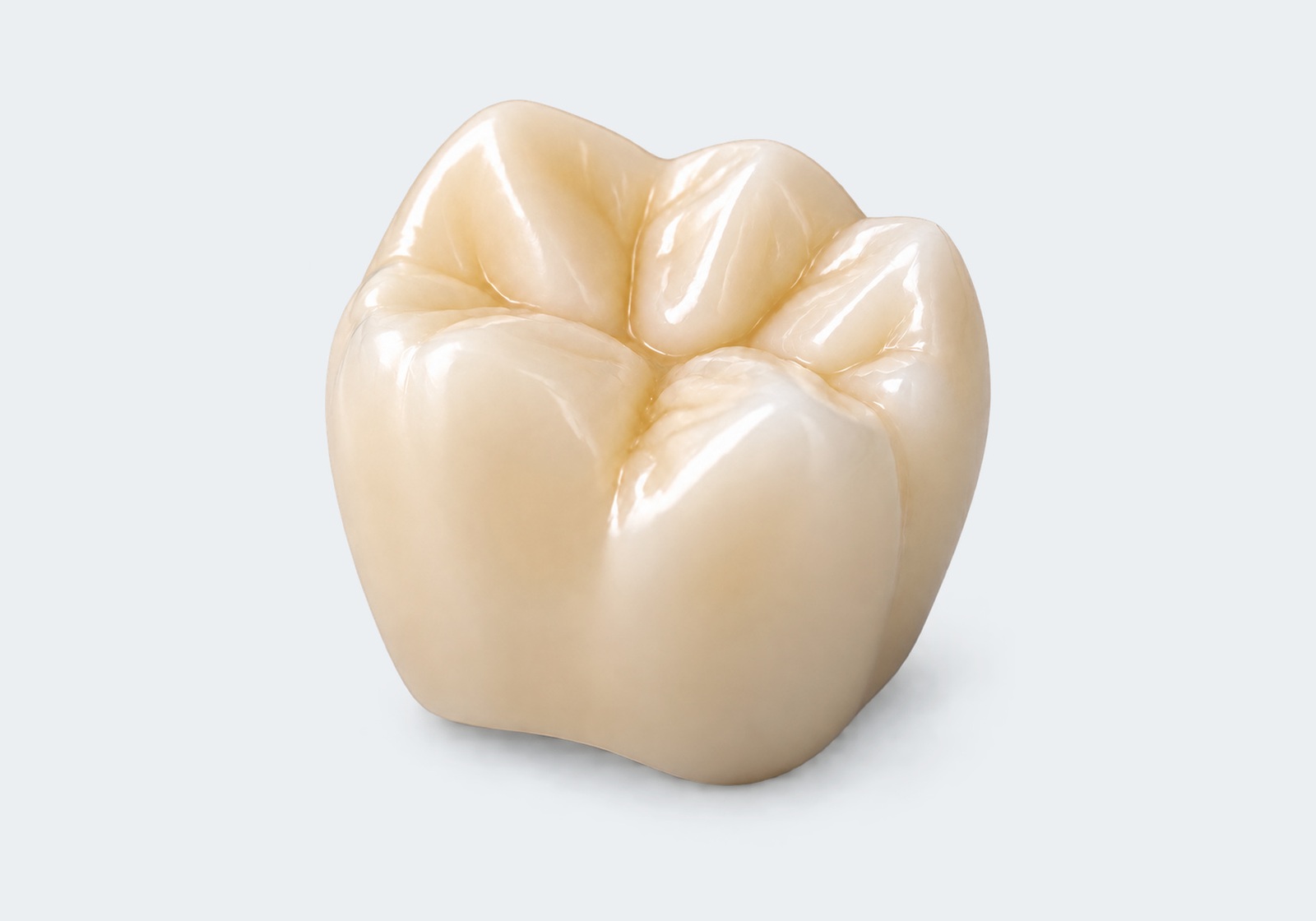 Full-contour zirconia crown